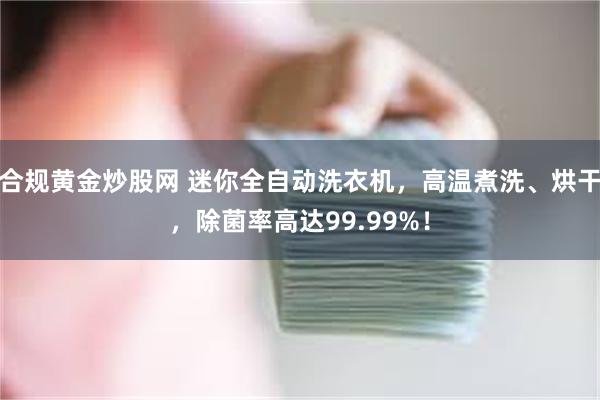 合规黄金炒股网 迷你全自动洗衣机，高温煮洗、烘干，除菌率高达99.99%！