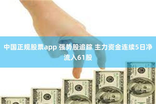 中国正规股票app 强势股追踪 主力资金连续5日净流入61股