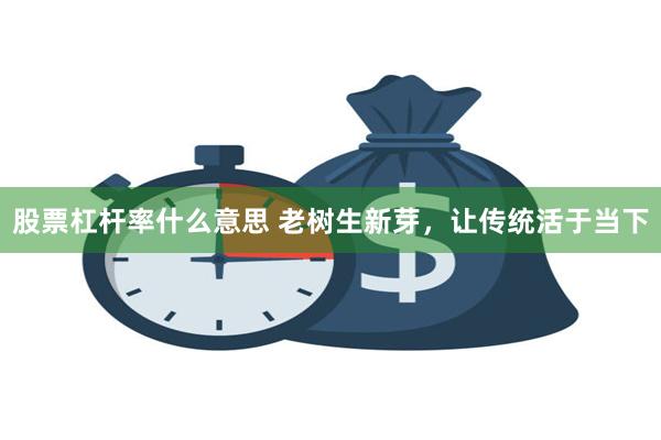 股票杠杆率什么意思 老树生新芽，让传统活于当下