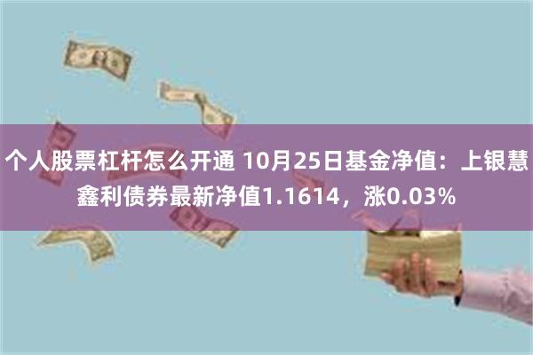 个人股票杠杆怎么开通 10月25日基金净值：上银慧鑫利债券最新净值1.1614，涨0.03%